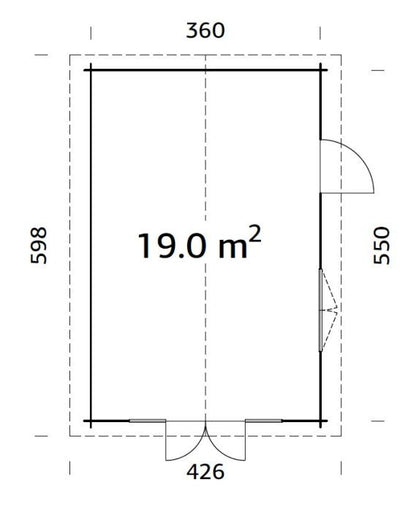 ZAHRADNÍ DOMEK Irene  19 m2
