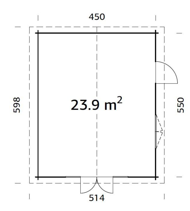 ZAHRADNÍ DOMEK  Irene 23,9 m2