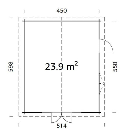 ZAHRADNÍ DOMEK  Irene 23,9 m2