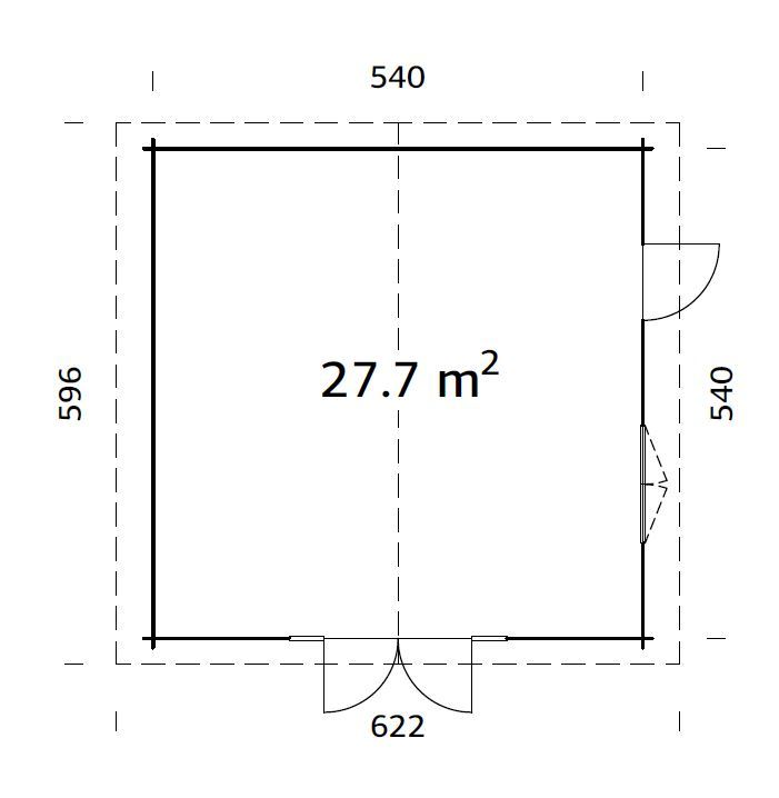 ZAHRADNÍ DOMEK Irene 27,7 m2