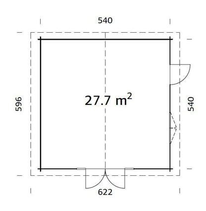 ZAHRADNÍ DOMEK Irene 27,7 m2