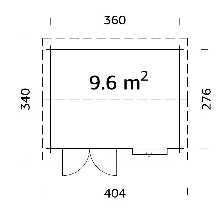 ZAHRADNÍ DOMEK Iris 9,6 m2