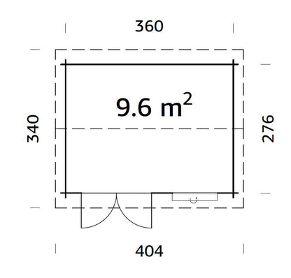 ZAHRADNÍ DOMEK Iris 9,6 m2