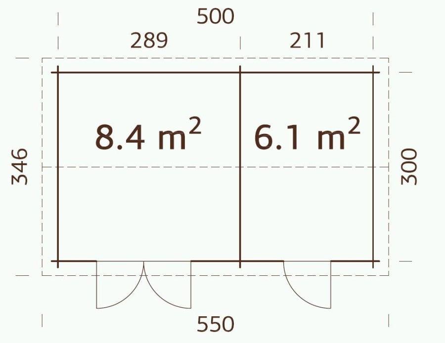 ZAHRADNÍ DOMEK Jari 14,5 m2