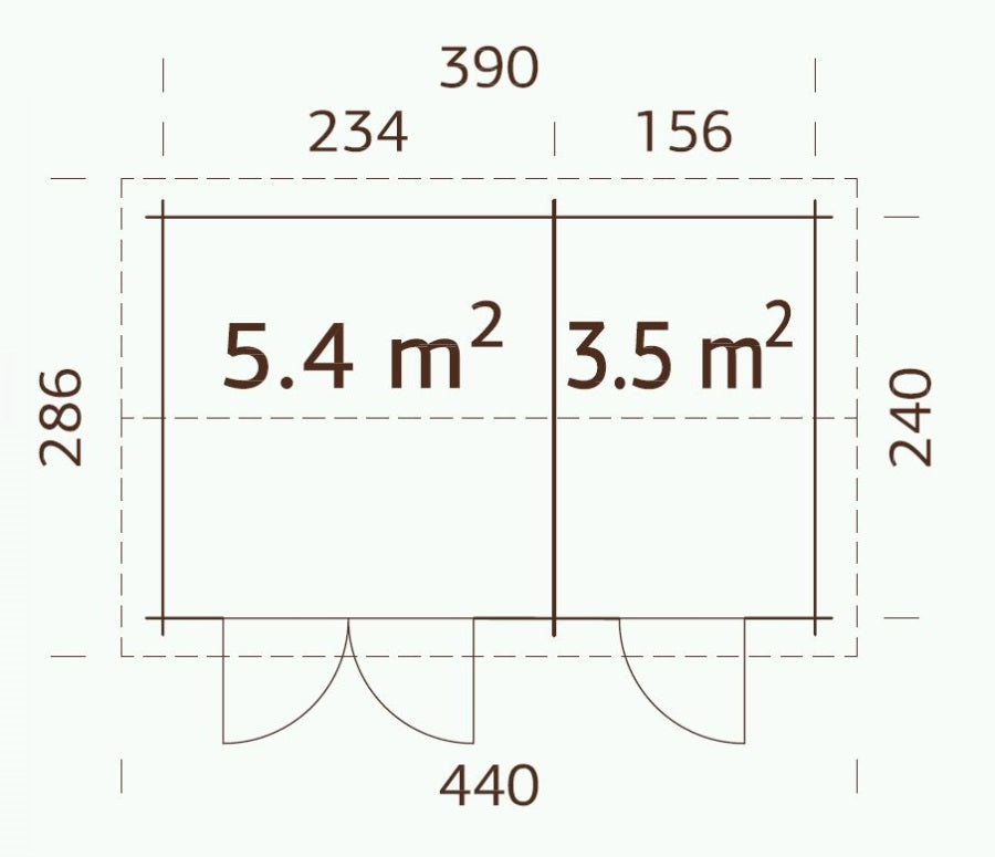 ZAHRADNÍ DOMEK Jari 8,9 m2