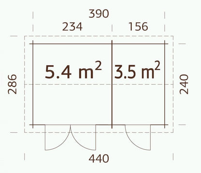 ZAHRADNÍ DOMEK Jari 8,9 m2