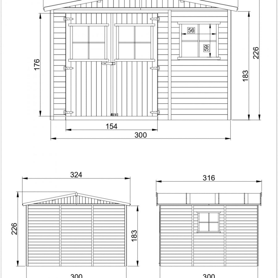 Zahradní domek KETER PENT Signature VERTICAL domek 9x7 - hnědý