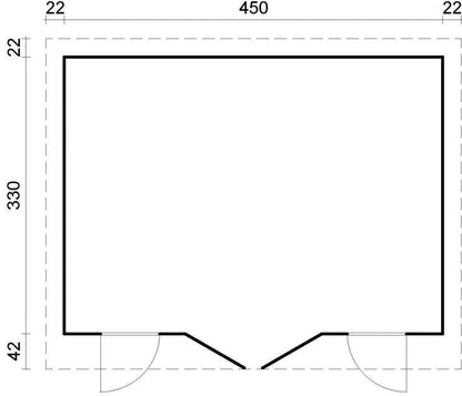 ZAHRADNÍ DOMEK Lisa 14,2 m2