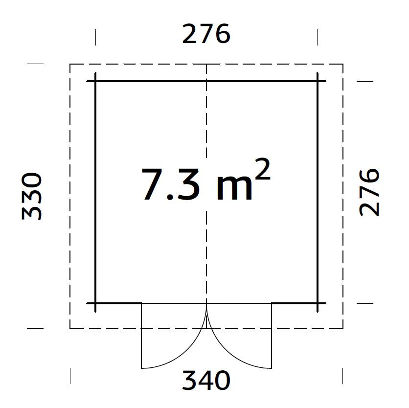 ZAHRADNÍ DOMEK Lotta 7,3m2