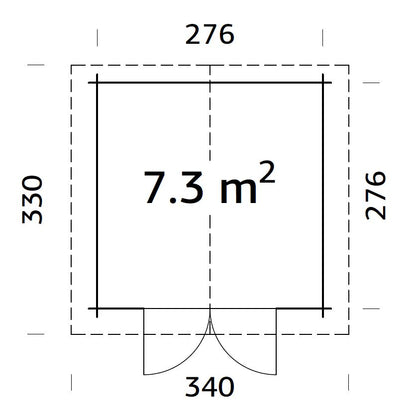 ZAHRADNÍ DOMEK Lotta 7,3m2