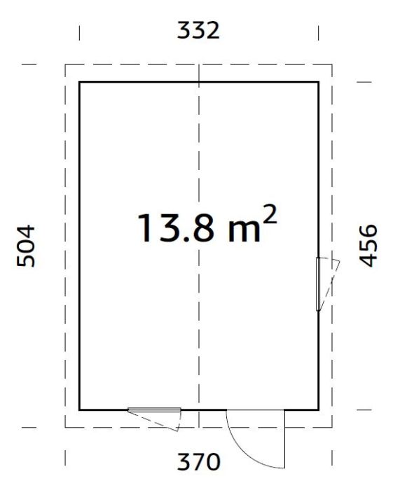 ZAHRADNÍ DOMEK Ly 13,6 m2