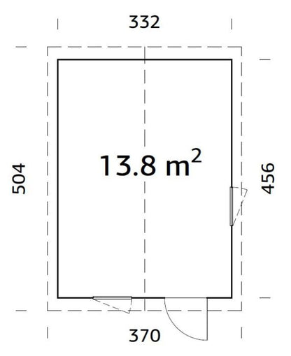 ZAHRADNÍ DOMEK Ly 13,6 m2