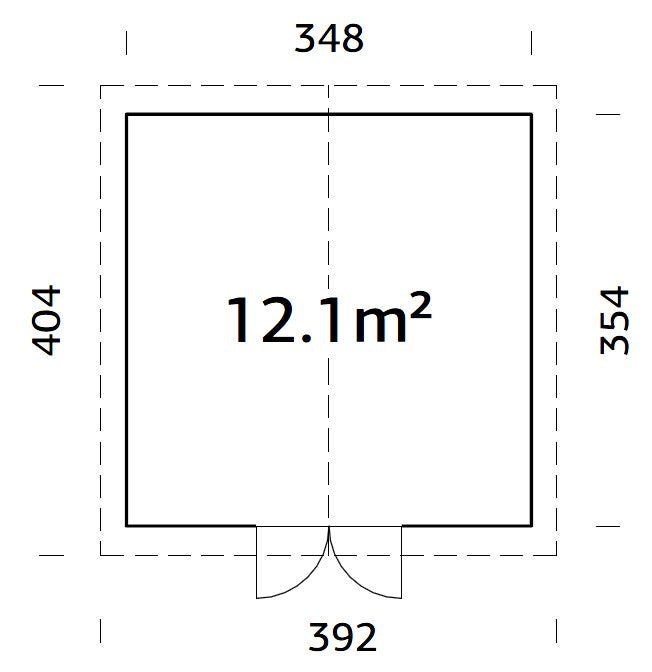 Zahradní domek na nářadí Lucas 12,1 m2