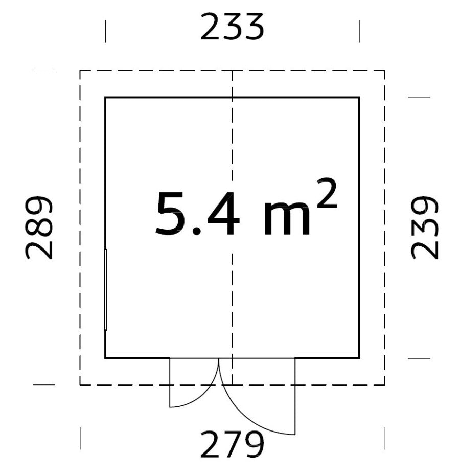 Zahradní domek na nářadí Nils 5,4 m2