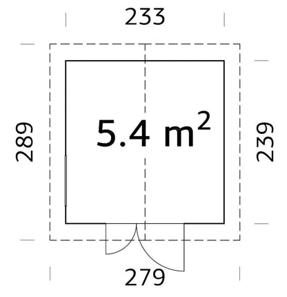 Zahradní domek na nářadí Nils 5,4 m2