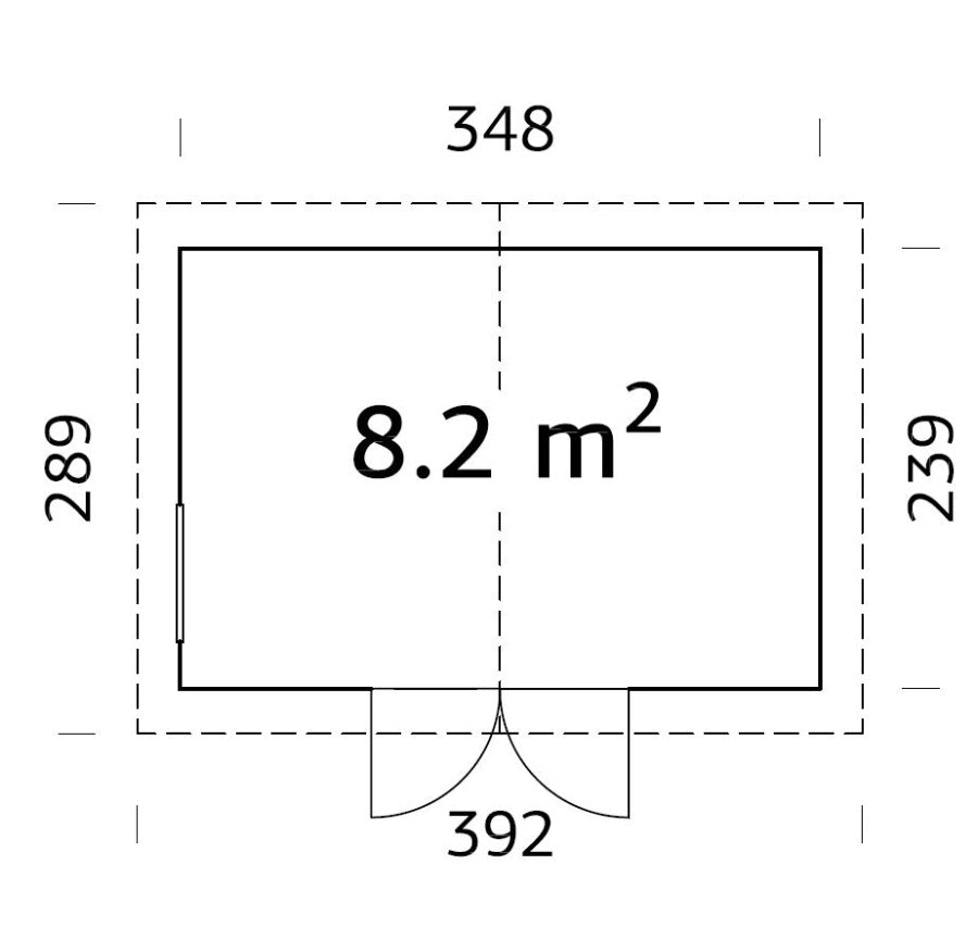 Zahradní domek na nářadí Nils 8,2 m2