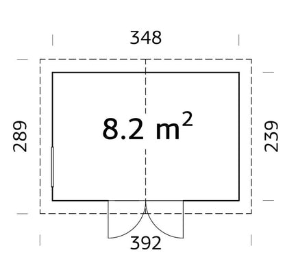 Zahradní domek na nářadí Nils 8,2 m2
