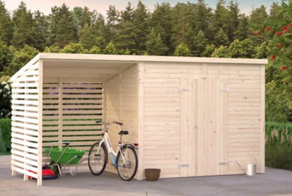 Zahradní domek s dřevníkem Leif 4,5 + 2,9  m2