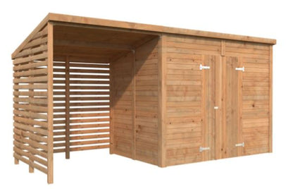 Zahradní domek s dřevníkem Leif 4,5 + 2,9  m2