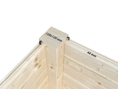 Zahradní domek Serena 12,6 m2 Set 2  s posuvnými dveřmi s dvojitým sklem