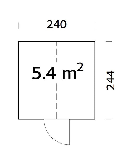 Zahradní domek Skleník Emilia 5,4 m2