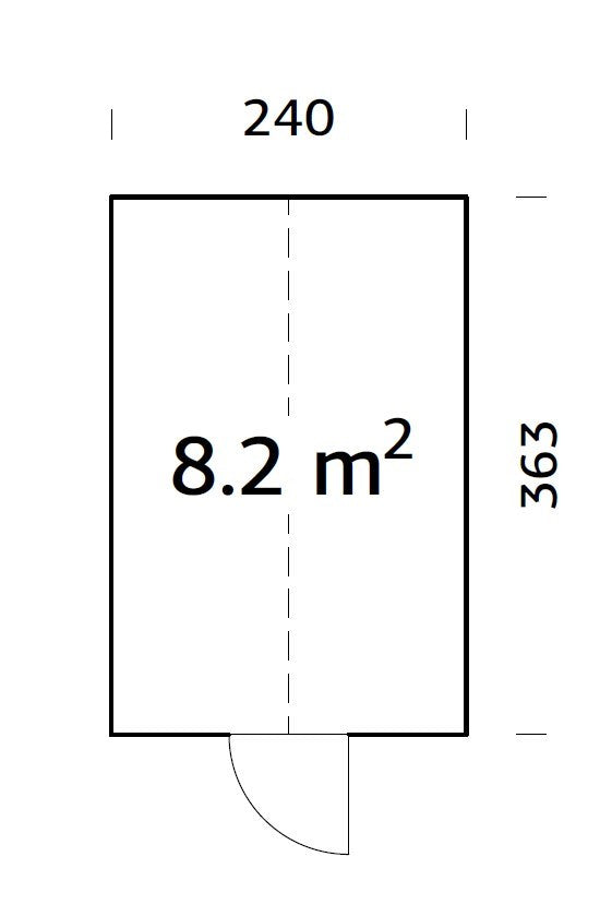 Zahradní domek Skleník Emilia 8,2 m2