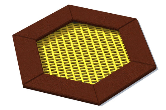 Zemní trampolína HEXO - šestiboká 1,7 x 1,5 m