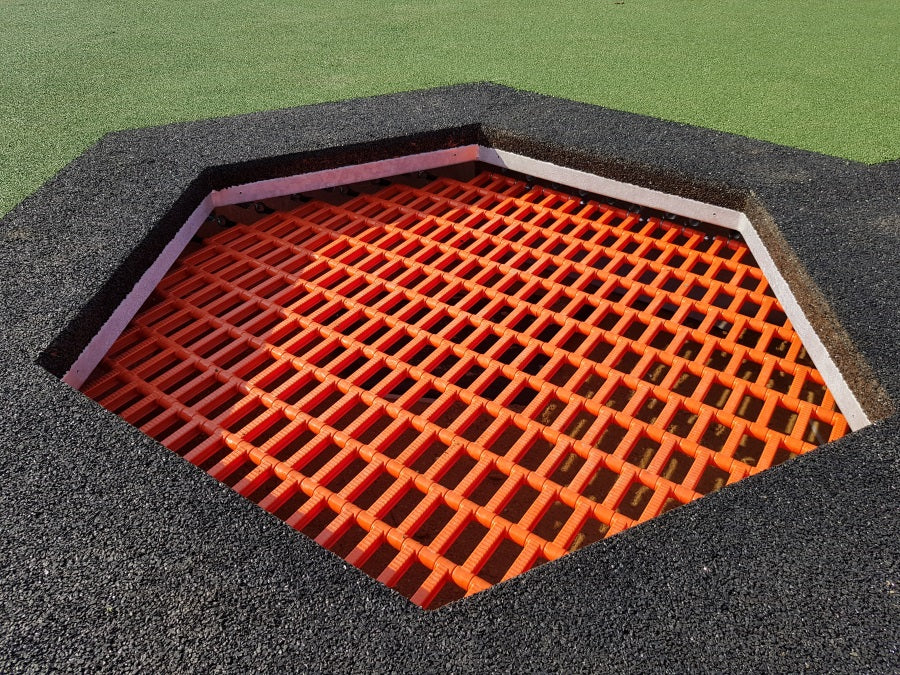 Zemní trampolína HEXO - šestiboká 1,7 x 1,5 m