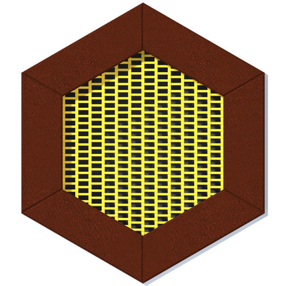 Zemní trampolína HEXO - šestiboká 1,7 x 1,5 m